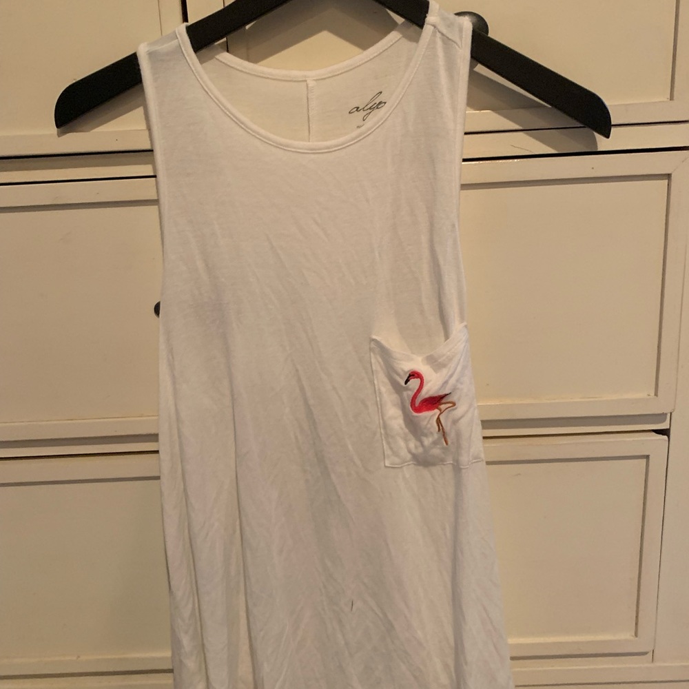 white tank top